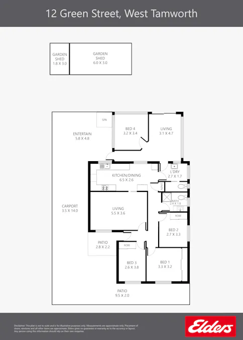 12 Green Street, West Tamworth, NSW, 2340 - Floorplan 1