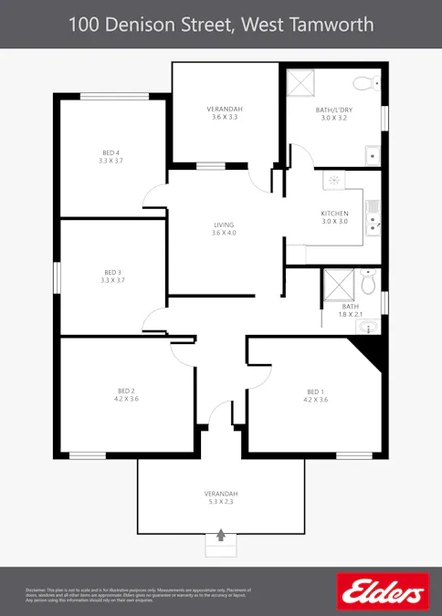 100 Denison Street, Tamworth, NSW, 2340 - Floorplan 1