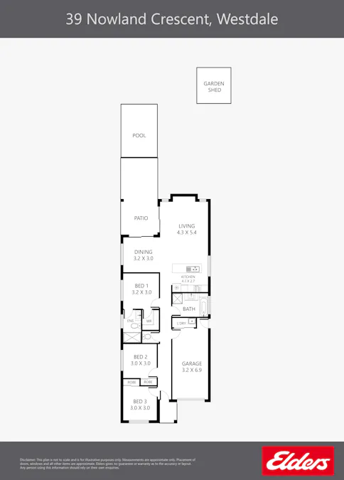 39 Nowland Crescent, Westdale, NSW, 2340 - Floorplan 1