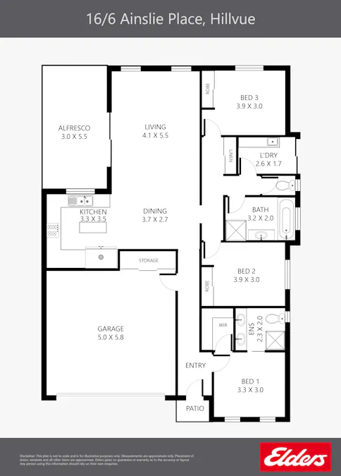 16/6 Ainslie Place, Tamworth, NSW, 2340 - Floorplan 1