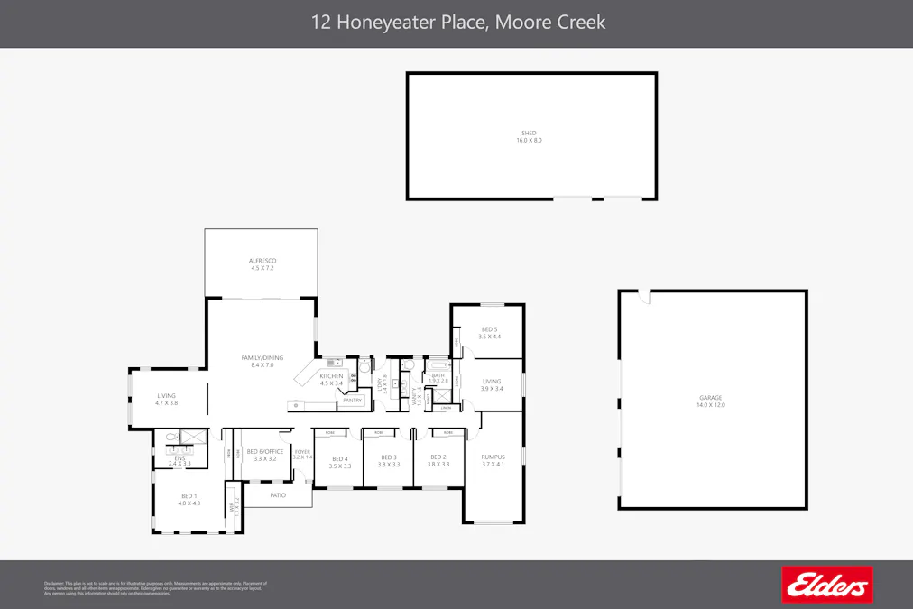 12 Honeyeater Place, Tamworth, NSW, 2340 - Floorplan 1