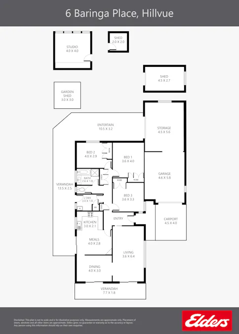 6 Baringa Place, Tamworth, NSW, 2340 - Floorplan 1