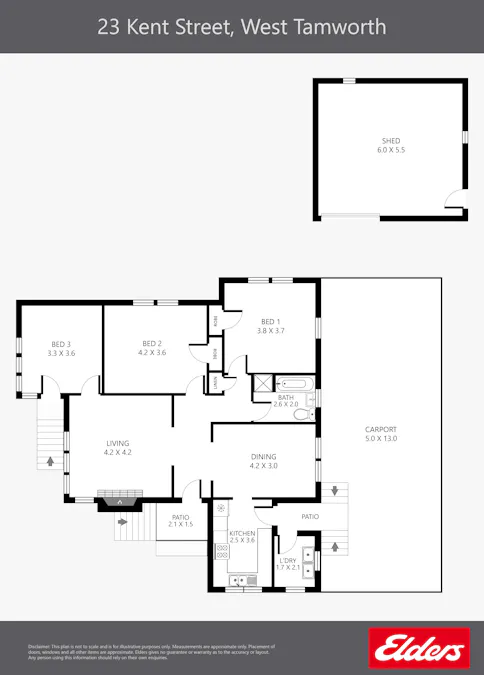 23 Kent Street, Tamworth, NSW, 2340 - Floorplan 1