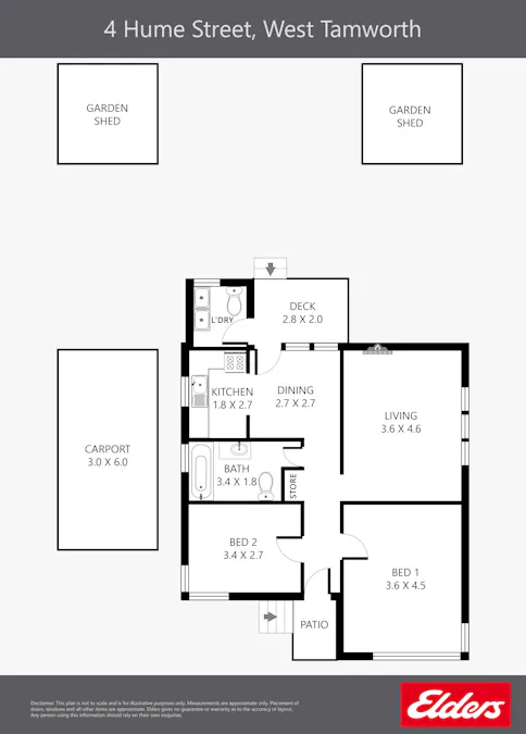 4 Hume Street, Tamworth, NSW, 2340 - Floorplan 1