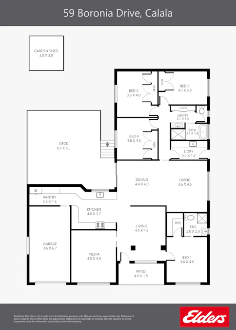 59 Boronia Drive, Tamworth, NSW, 2340 - Floorplan 1