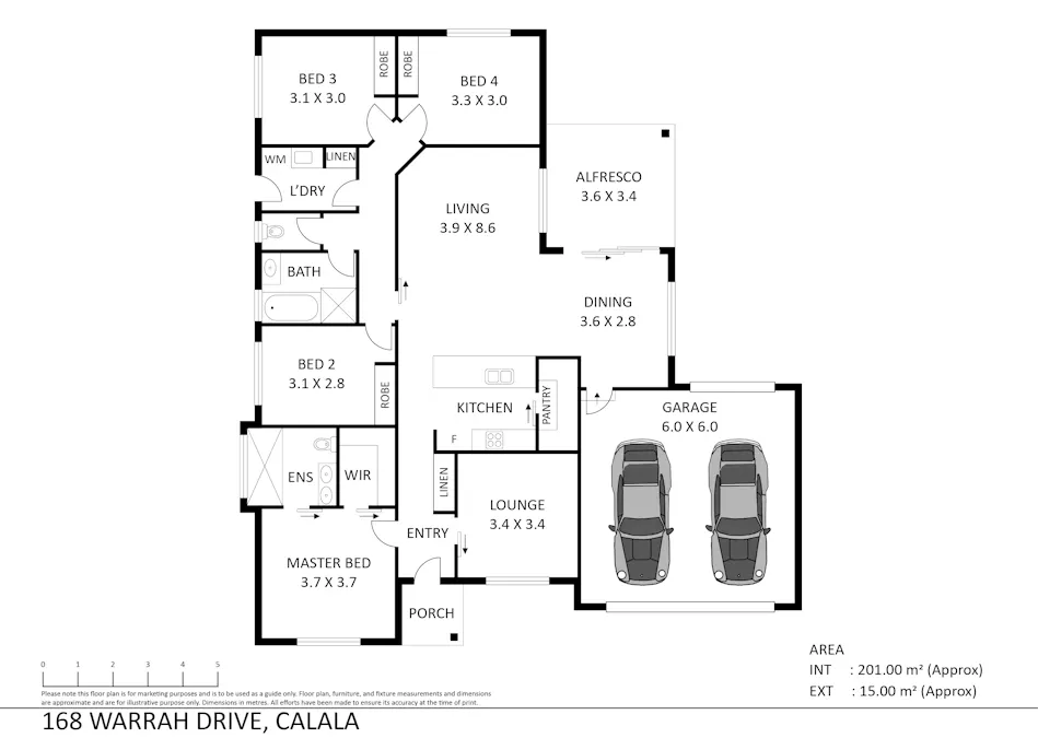 168 Warrah Drive, Tamworth, NSW, 2340 - Floorplan 1