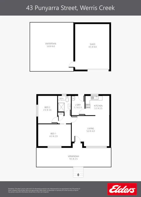 43 Punyarra Street, Werris Creek, NSW, 2341 - Floorplan 1