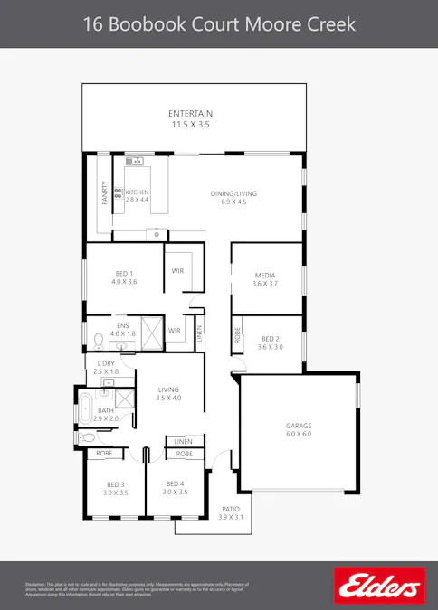 16 Boobook Court, Tamworth, NSW, 2340 - Floorplan 1