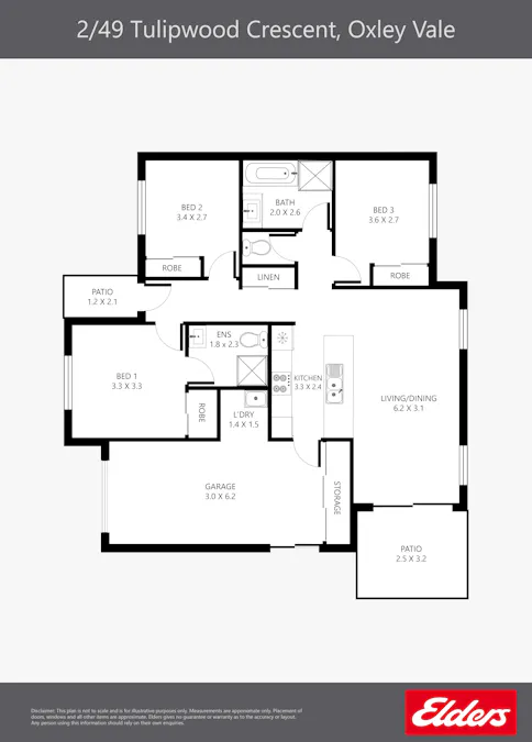 2/49 Tulipwood Crescent, Tamworth, NSW, 2340 - Floorplan 1