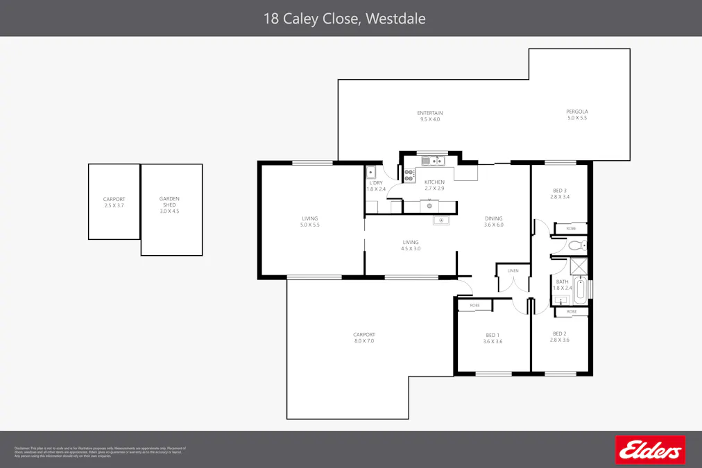 18 Caley Close, Tamworth, NSW, 2340 - Floorplan 1