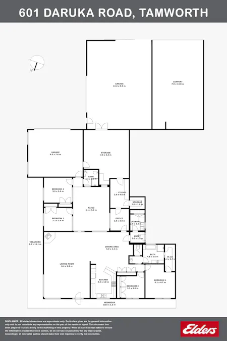601 Daruka Road, Tamworth, NSW, 2340 - Floorplan 1