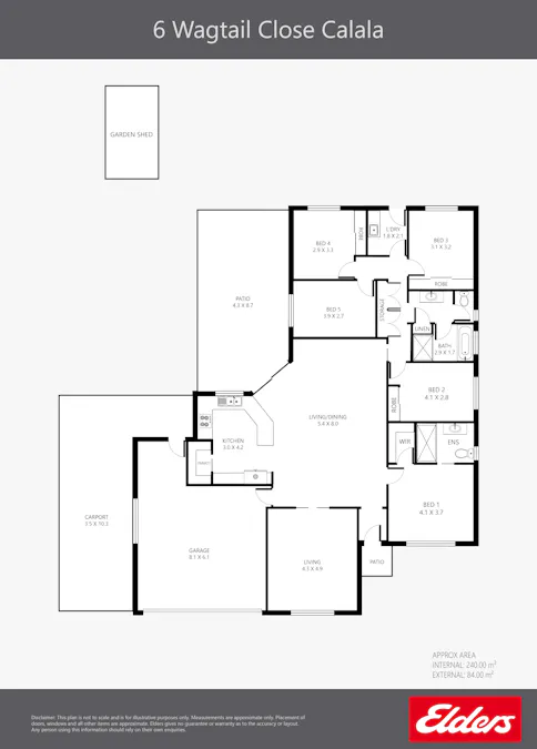 6 Wagtail Close, Tamworth, NSW, 2340 - Floorplan 1