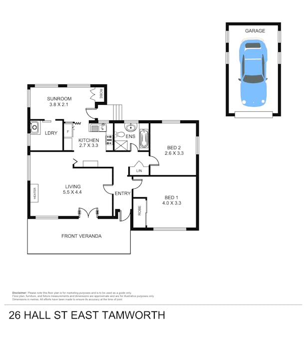 26 Hall Street, Tamworth, NSW, 2340 - Floorplan 1