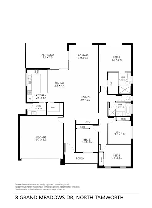 8 Grand Meadows Drive, Tamworth, NSW, 2340 - Floorplan 1