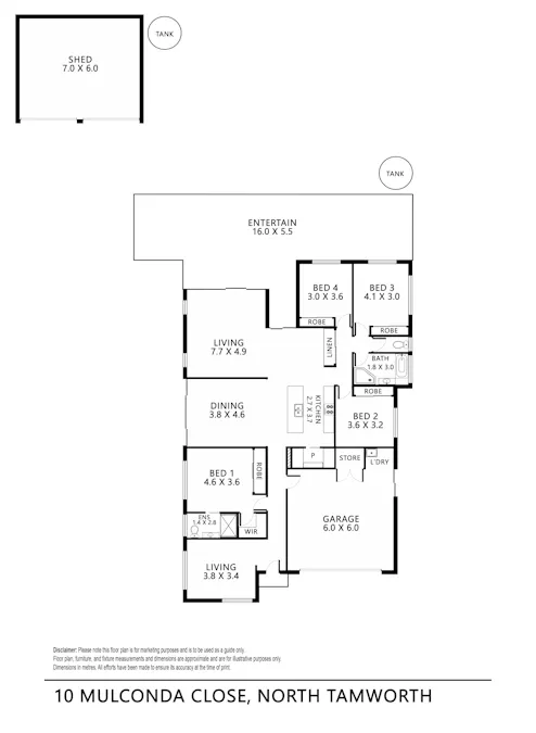 10 Mulconda Close, North Tamworth, NSW, 2340 - Floorplan 1