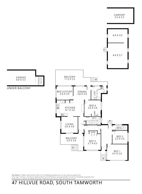 47 Hillvue Road, Tamworth, NSW, 2340 - Floorplan 1