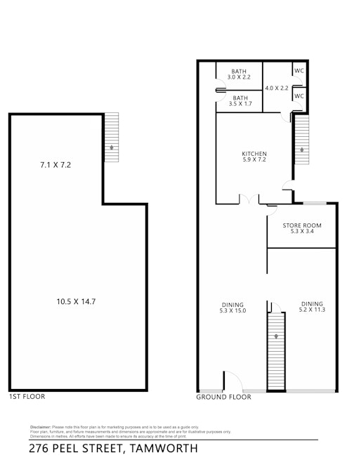 276 - 278 Peel Street, Tamworth, NSW, 2340 - Floorplan 1