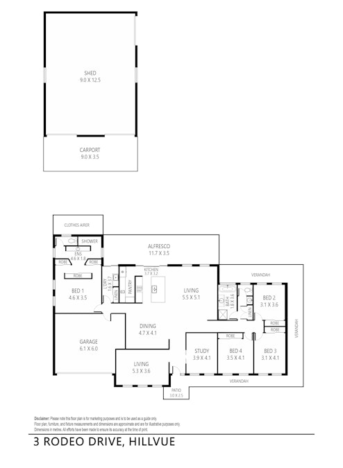 3 Rodeo Drive, Tamworth, NSW, 2340 - Floorplan 1