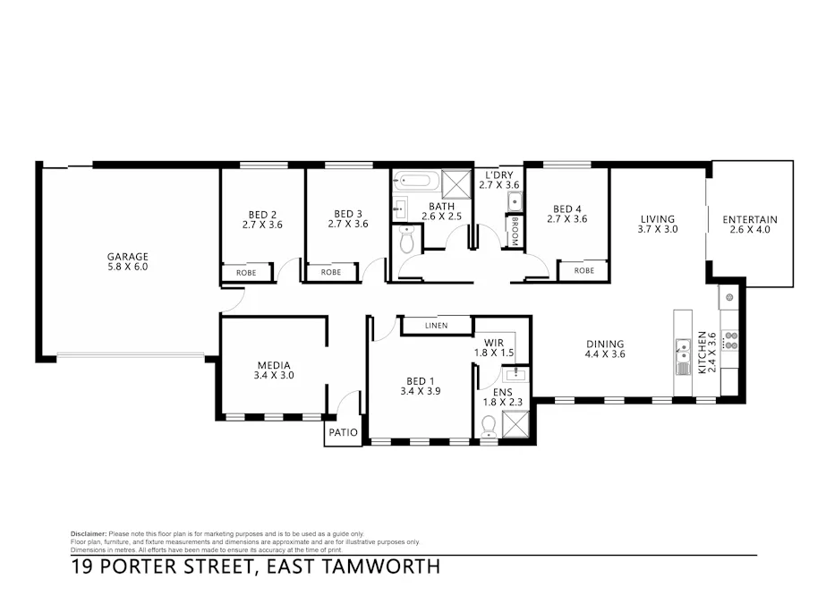 19 Porter Street, Tamworth, NSW, 2340 - Floorplan 1