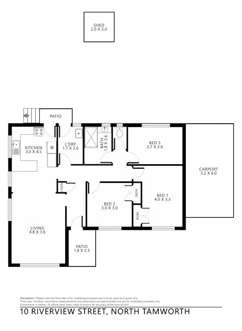 10 Riverview Street, Tamworth, NSW, 2340 - Floorplan 1