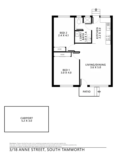 3/18 Anne Street, Tamworth, NSW, 2340 - Floorplan 1
