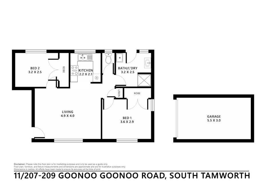 11/207 - 209 Goonoo Goonoo Road, Tamworth, NSW, 2340 - Floorplan 1