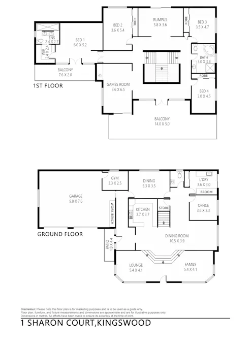 1 Sharon Court, Tamworth, NSW, 2340 - Floorplan 1