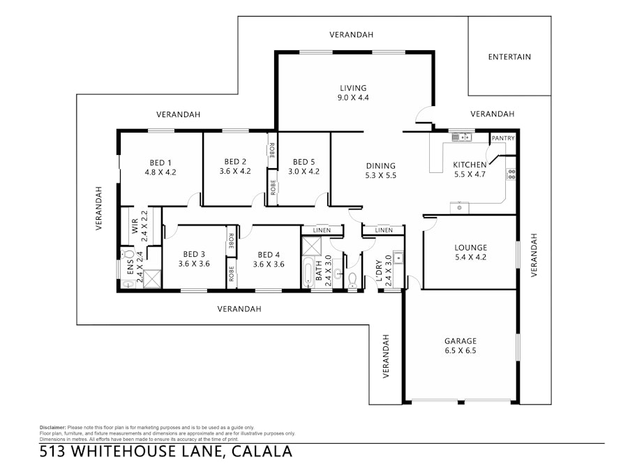 513 Whitehouse Lane, Tamworth, NSW, 2340 - Floorplan 1