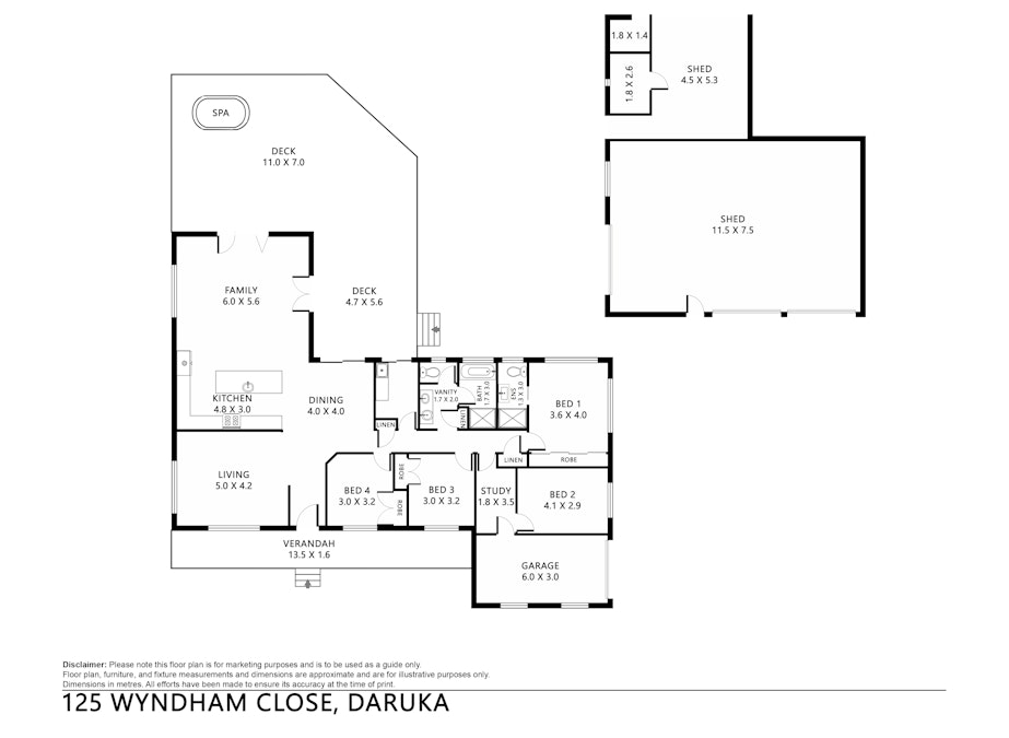 125 Wyndham Close, Tamworth, NSW, 2340 - Floorplan 1