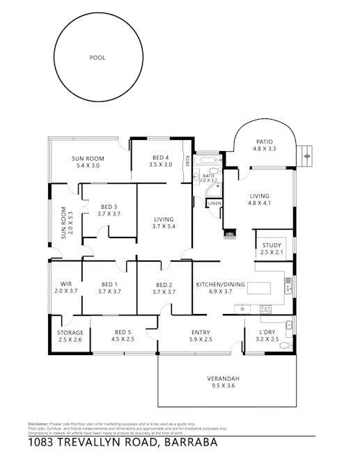 1083 Trevallyn Road, Barraba, NSW, 2347 - Floorplan 1