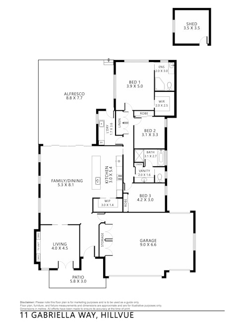 11 Gabriella Way, Tamworth, NSW, 2340 - Floorplan 1