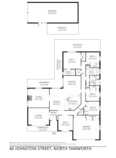 46 Johnston Street, Tamworth, NSW, 2340 - Floorplan 1