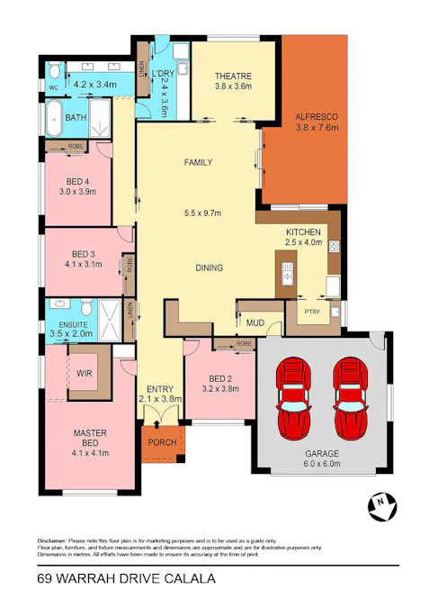 69 Warrah Drive, Tamworth, NSW, 2340 - Floorplan 1