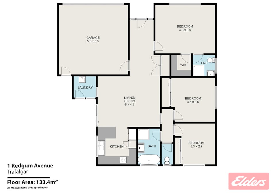 1 Red Gum Avenue, Trafalgar, VIC, 3824 - Floorplan 1