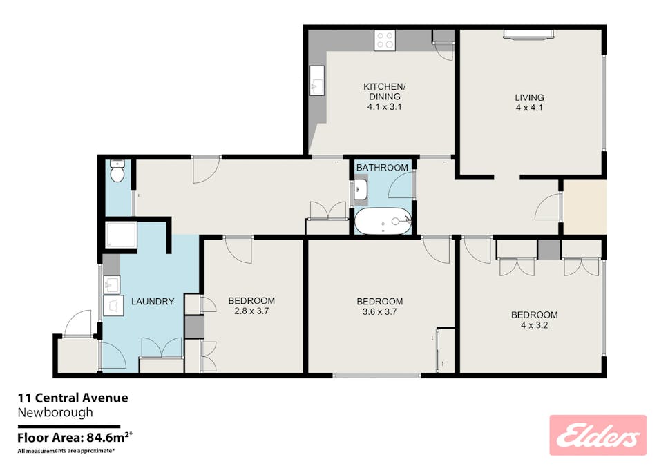11 Central Avenue, Newborough, VIC, 3825 - Floorplan 1