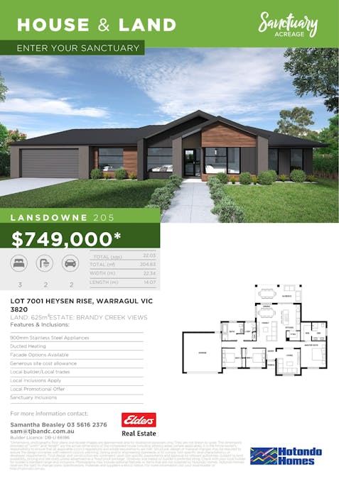 Stage 7 - Brandy Creek Views Estate Via Lillico Road, Warragul, VIC, 3820 - Floorplan 1
