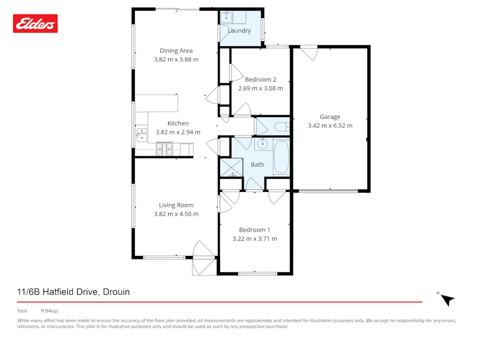 11/6B Hatfield Drive, Drouin, VIC, 3818 - Floorplan 1