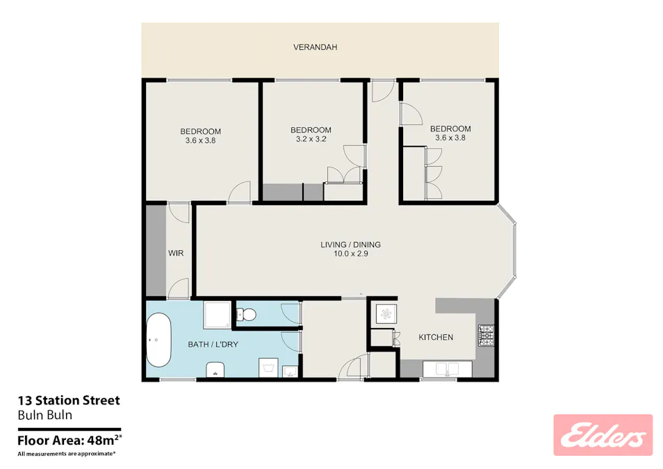 13 Station Street, Buln Buln, VIC, 3821 - Floorplan 1