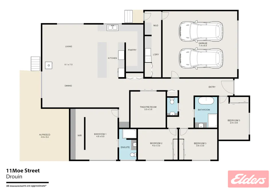 11 Moe Street, Drouin, VIC, 3818 - Floorplan 1