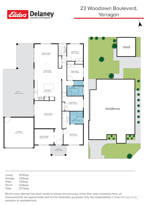 23 Woodlawn Boulevard, Yarragon, VIC, 3823 - Floorplan 1