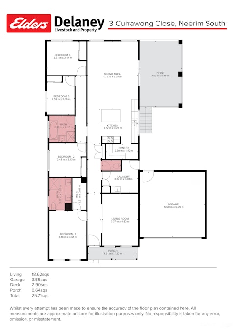 3 Currawong Close, Neerim South, VIC, 3831 - Floorplan 1