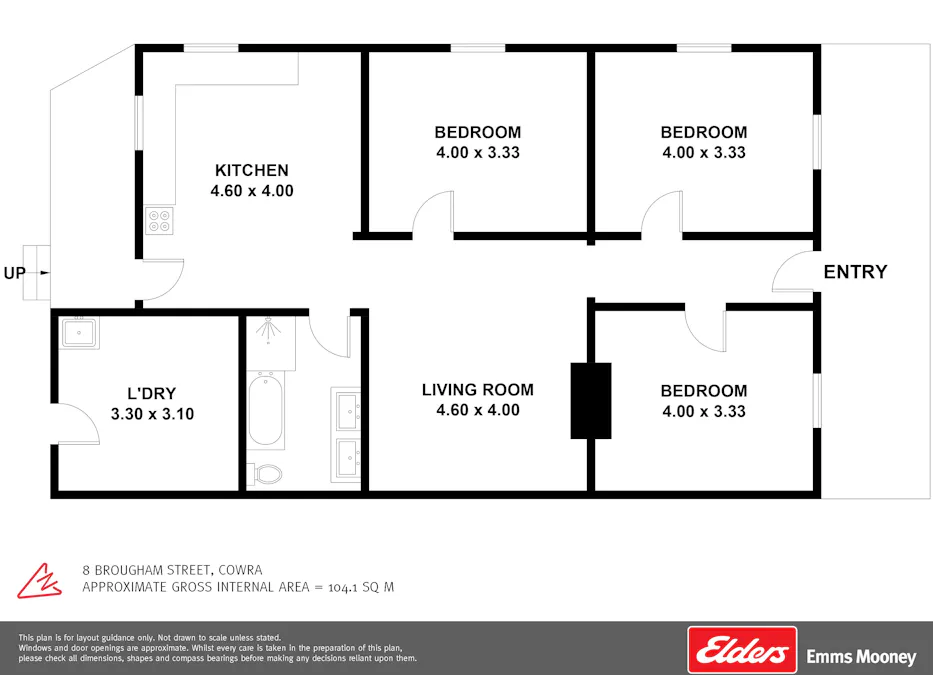 8 Brougham Street, Cowra, NSW, 2794 - Floorplan 1