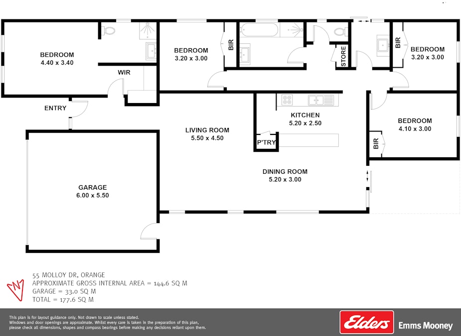 55 Molloy Drive, Orange, NSW, 2800 - Floorplan 1