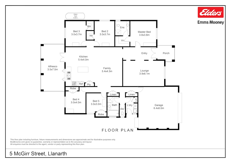 5 Mcgirr Street, Llanarth, NSW, 2795 - Floorplan 1