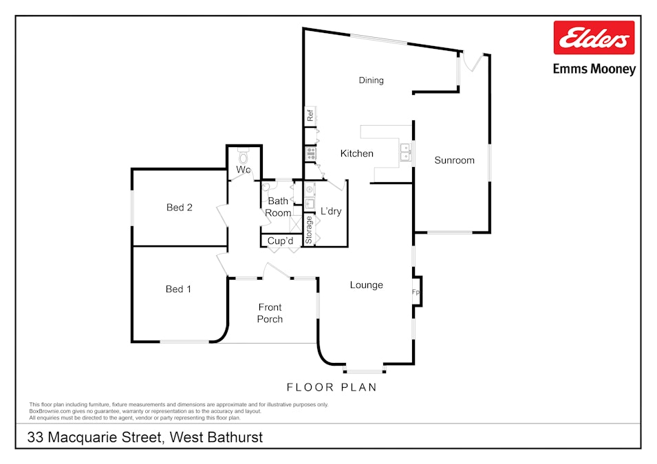 33 Macquarie Street, West Bathurst, NSW, 2795 - Floorplan 1