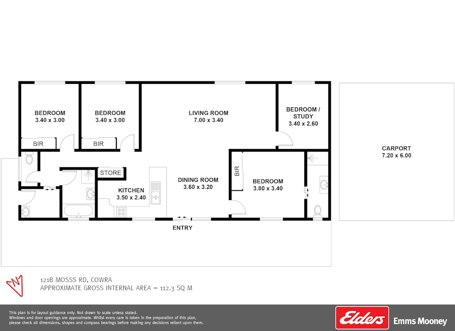 121B Moss Road, Cowra, NSW, 2794 - Floorplan 1