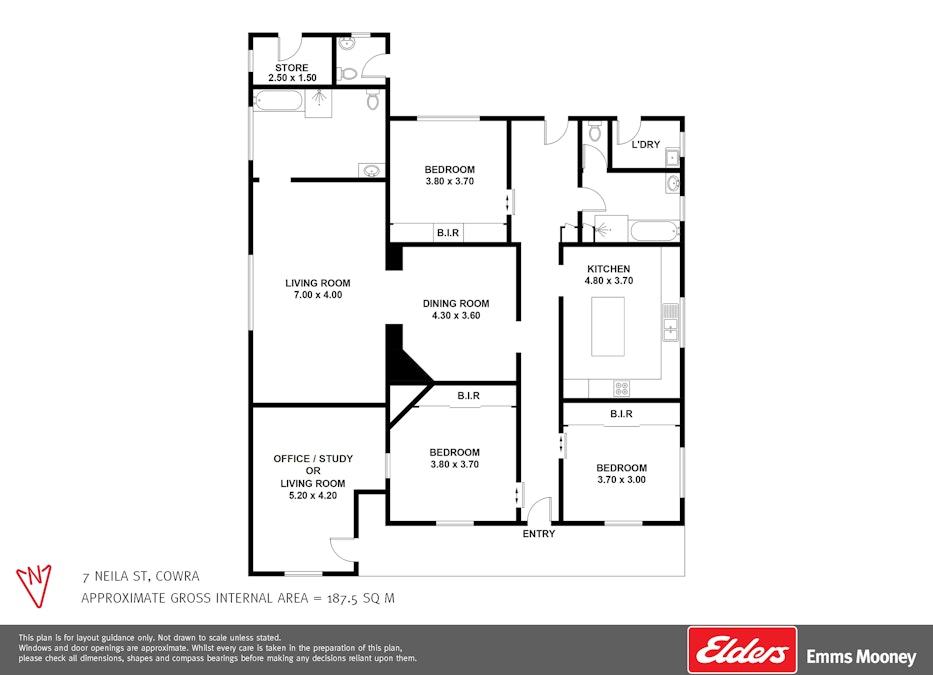 7 Neila Street, Cowra, NSW, 2794 - Floorplan 1