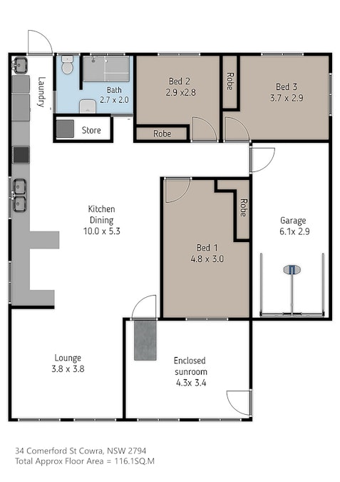 34 Comerford Street, Cowra, NSW, 2794 - Floorplan 1