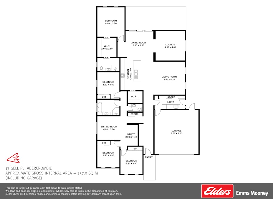 13 Gell Place, Bathurst, NSW, 2795 - Floorplan 1