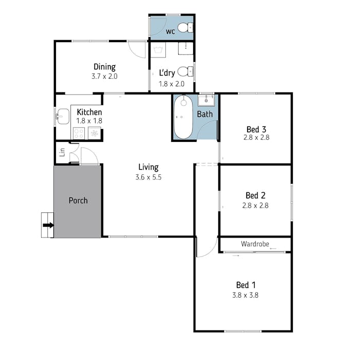 20 Mulyan Street, Cowra, NSW, 2794 - Floorplan 1